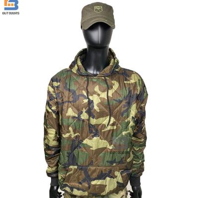 China Army the best selling high quality woodland camouflage woobie hoodie waterproof for sale