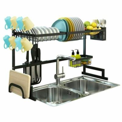 China Sustainable Hot Selling Kitchen Supplies Metal Over Sink Drying Utensil Rack Rack for sale