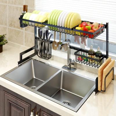 China Sustainable High Quality Stainless Steel Kitchen Countertops Sink Drain Rack for sale