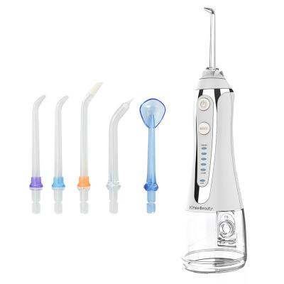 China Whiten Travel Water Floss Scaler Tooth Calculus Remover Jet 300ml Irrigator Portable Dental Teeth Cleaner 2000mAh for sale