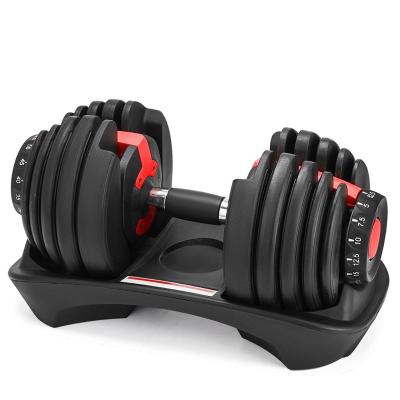 China For Sport 24kg 40kg Adjustable Dumbbell Gym Weightlifting Training Dumbbell Set for sale