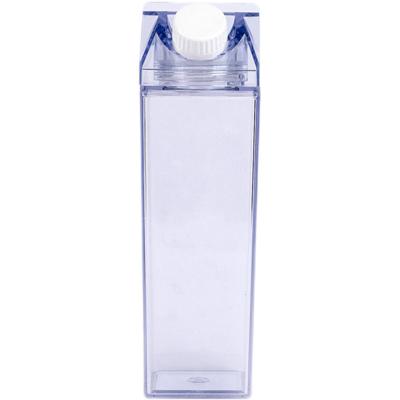 China Sustainable Korean Style Square Seal Leak Proof Opens Plastic Clear Plastic Cups Milk Carton for sale