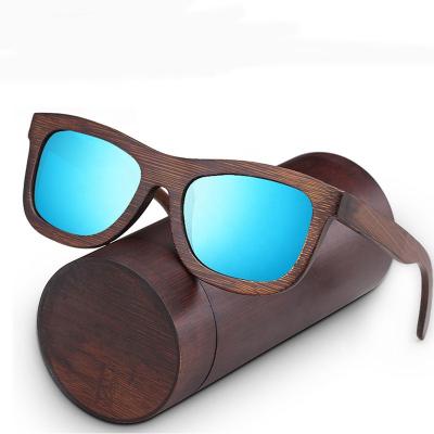 China Fashion Sunglasses 2019 Graceful Men Square Sunglasses UV400 Polarized Bamboo Sunglasses for sale