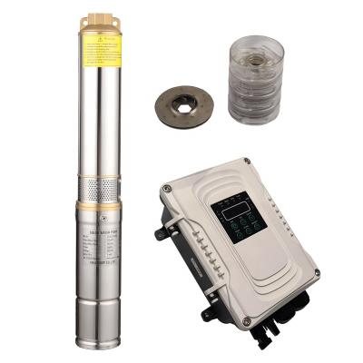 China Other solar water pump 0.75hp 60v wit dc brushless low pressure flow large from china and bomba de agua solar submersible water pump for sale