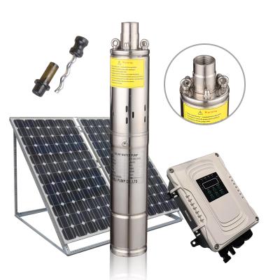 China Good quality drinking water treatment garden irrigation 24v submersible water pump bomba de agua solar cell water pump for sale