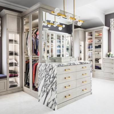 China (Size) 2022 Hangzhou Vermont Adjustable Good Quality Modern Glass Door Walk In Closet Wardrobe Bedroom Furniture for sale