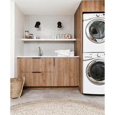 China 2021 Modern Laundry Cabinet Hangzhou Vermont Style Customized Equipment Laundry Cabinet Design For Laundry Room Furniture for sale