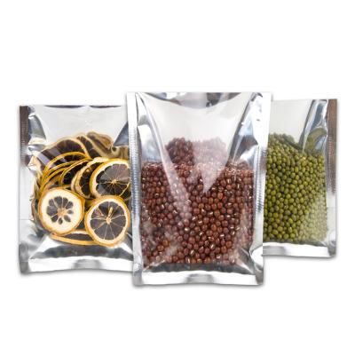 China Recyclable Custom Printing Transparent Aluminum-plated Three-side-seal Packaging Bags Aluminum Foil Sealing Bags for sale