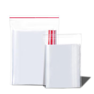 China Recyclable Custom Logoretror Zip Lock Storage Bag Zipper Bags Transparent Plastic Pe Gravure Printing Zipper Seal for sale