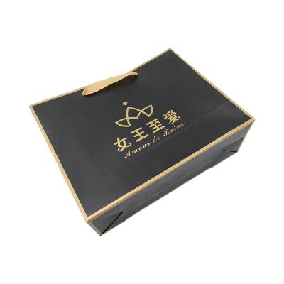 China Recycled Materials Eco Friendly Low-cost High-quality Customized Brand Logo Luxury Shopping White Gift Paper Hand Bag With Cotton Rope for sale