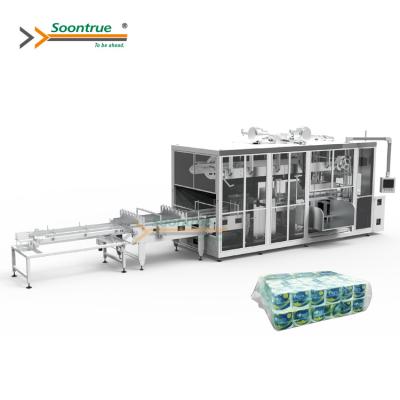 China Tissue Roll Soontrue ZB700H Big Bundle Facial Tissue Roll Packing Machine With Tissue Production Line for sale