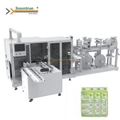 China Soontrue ZB803 Wet Tissue Mini Wet Bundle Packing Machine for sale