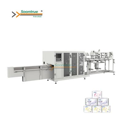 China Automatic Sanitary Napkin High Productivity Packaging Machinery Multifunctional Sanitary Napkin Packaging Machines for sale