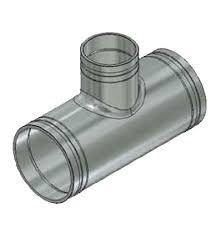 China Stainless Steel Grooved Reducing Tee With Internal And External Sub - Polishing for sale