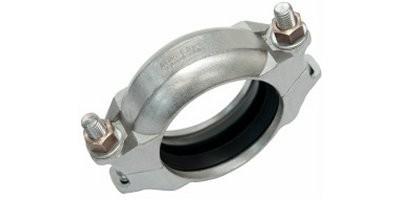 China Uniform Thickness Groove Lock Pipe Fittings , Grooved Pipe Clamps For Industrial for sale