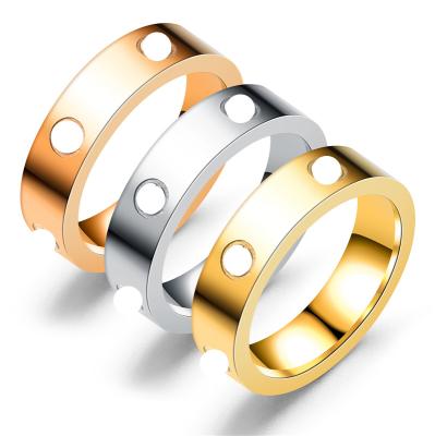 China New 361 Stainless Steel Vintage Love Ring Charm Eternal Ring Jewelry for sale