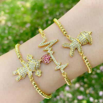 China Creative New Vintage Heartbeat Couples Bracelet Boy Girl Bracelet For Women for sale