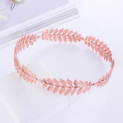 China New Trendy Leaves Headband Jewelry Amazon Hair Accessories Explosions Baroque Bridal Gift for sale