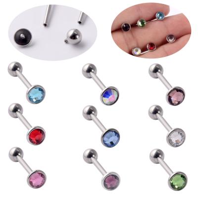 China Vintage Surgical Steel Stud Gold Labret Lip Stud Earrings Piercing Ear Piercing Body Jewelry for sale