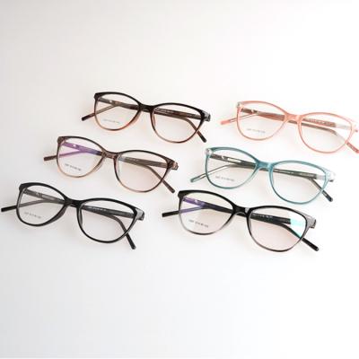 China For Computer Glasses Shape Cat Eye CP Spring Hinge Glasses Women's Eyesight Optical Glasses for sale