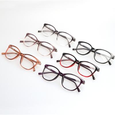 China For Common Cheap Computer Glasses Match Round Glasses Frames High Quality Optical Glasses Frames Women Mens CP Glasses Mixed Colors Ready Made for sale