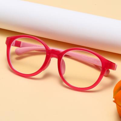 China For Wholesale Silicone Kids Hot Sale Computer Glasses Eyewear Frame Kids Optical Glasses for sale