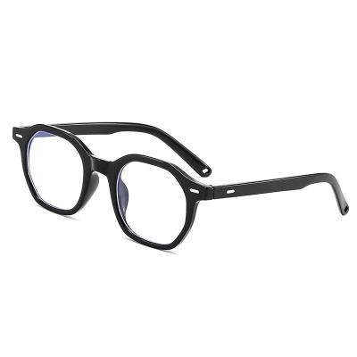 China Round Plastic Computer Glass Cheap Prices Around Blue Light Frame Anti PC Glasses Support Customized Logo for sale