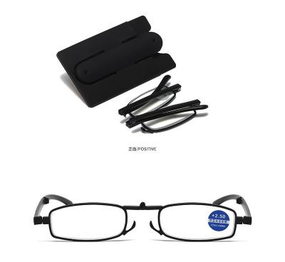 China Retractable Portable Foldable Reading Glasses With Phone Case Blue Light Anti Blocking Foldable Reading Glasses for sale