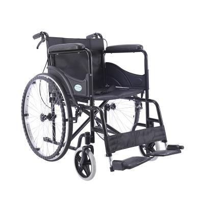 China The disabled medical wheelchair used for sale high quality stainless steel manual wheelchair with handbrake for sale