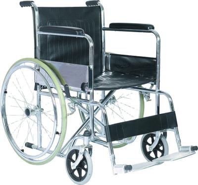 China Cheapest economic foldable high quality steel health care manual wheelchair for the disabled for sale