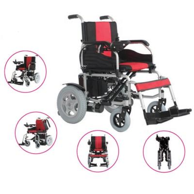 China Folding Electric Wheelchair High Quality Lightweight Portable Travel Physiotherapy Wheelchair for sale