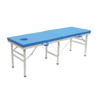 China Portable Home Physiotherapy Massage Bed Eight Spa Massage Tables Aluminum Folding Leg Beds for sale