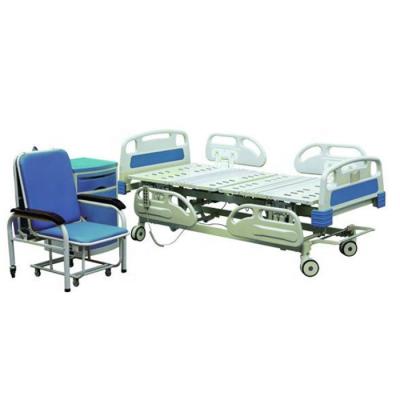 China Nursing 5 Function Hospital Bed Multifunctional ABS Hospital Room Patient Electric ICU Bed Patient Hospital Bed for sale