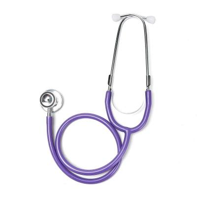 China Wholesale High Quality Aluminum Steel Pediatric Double Head Stethoscope for Medical Use for sale