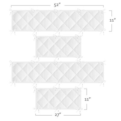 China Modern Breathable 3D Mesh Crib Pads Liners Baby Crib Pads for sale