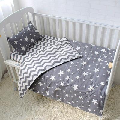 China 3 Piece Baby Boy Girl Crib Bedding Set Breathable Newborn Cotton for sale