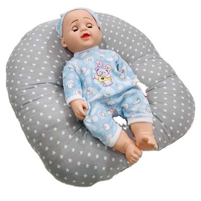 China Hot Sale Cotton Baby Sofa Pillow Breathable Portable Newborn Organic 100% Waterproof Bed for sale