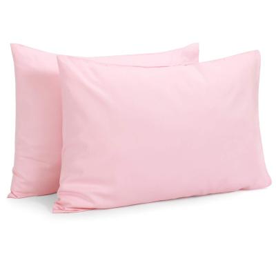 China High Quality Anti-static Pink Adults Kids Bed Cotton Customized Pillow Case For Bedding for sale