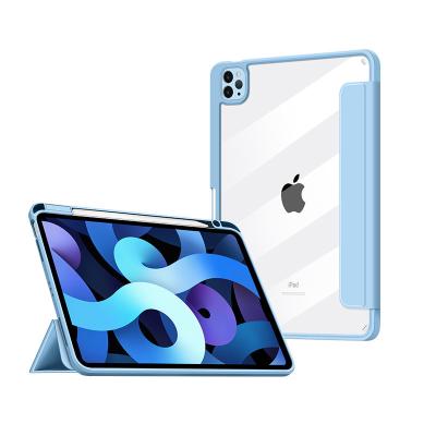 China 2021 iPad Bestselling Tpu Silicone Leather Anti-fall Transparent Magnetic Detachable Case For Ipad Mini 6 2021 for sale