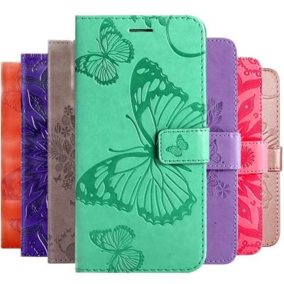 China 3D Anti-drop Butterfly Embossed Leather Case For Xiaomi mix 4 11 pro lite 10S 10T Flip Wallet Cases Stand Cover for sale