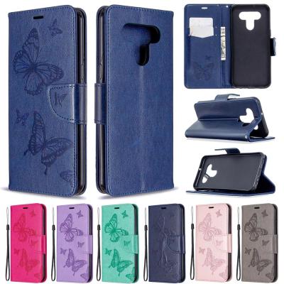 China New Anti-fall Design For LG W41 Plus K22 K31 K41S K42 K51 K51S K51S K61 Wallet Case Retro Leather Shell Cover Embossed for sale