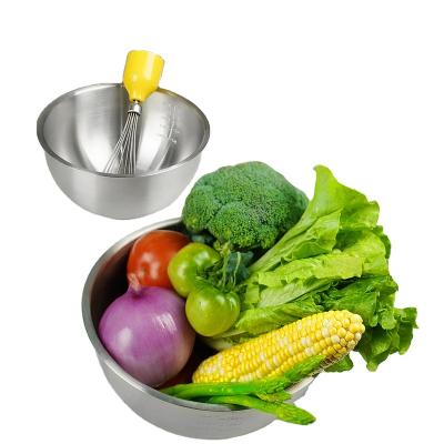 China Sustainable Colored Stainless Steel Mixing Bowl Set Salad Bowl Nesting Storage Bowls for sale