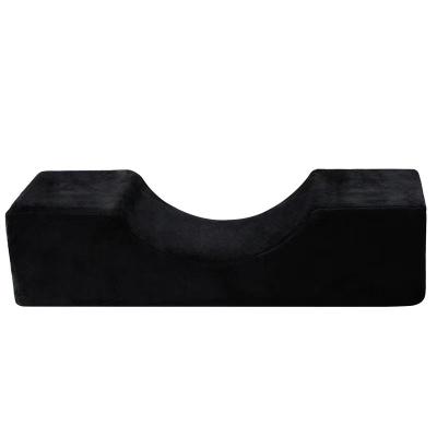 China Viable Eyelash Extension Pillow Black Eyelash Cushion In Beauty Salon Curve Design for sale