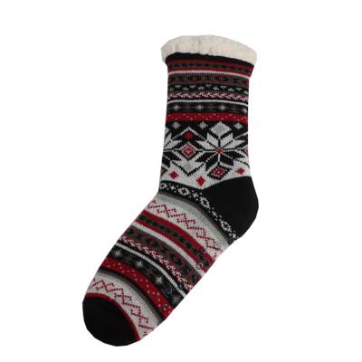 China Anti-slip Hot Selling Christmas Polyester Christmas Gift Socks Christmas Decoration Socks for sale