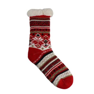 China Novelty Polyester Anti-skid Funny Christmas Socks Fashion High Quility Cute Xmas Socks for sale