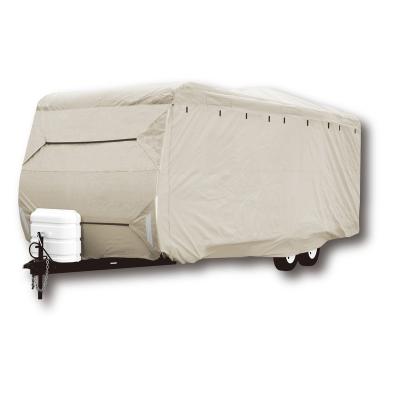 China Sports Luxury 300D Polyester Travel Trailer Caravan Motorhome RV Waterproof Cover for sale