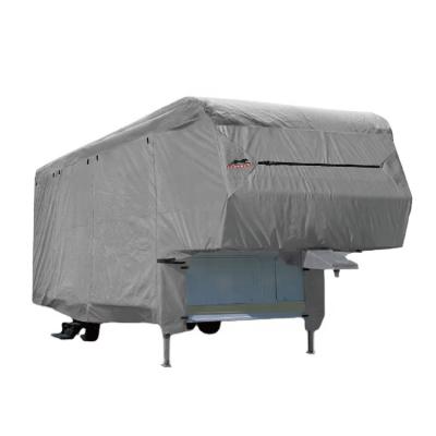 China Single Color No Pattern Waterproof 3 Layers Fabric Fifth Wheel Five Wheel Five Wheel Caravan Trailer Non-woven Cover Motorhome RV for sale