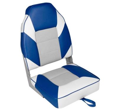 China Heavy Duty Marine Grade Vinyl High Back Folding Boat Seat For Fishing And Boating for sale