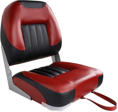 China Heavy Duty Marine Grade Vinyl Low Back Boat Seat With Fold Down Function Fishing Boat Seat for sale