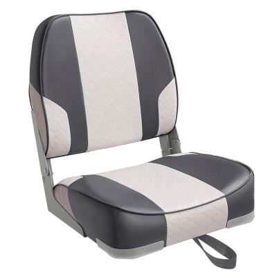 China Heavy Duty Marine Grade Vinyl Low Back Boat Seat With Foldable Backrest for sale